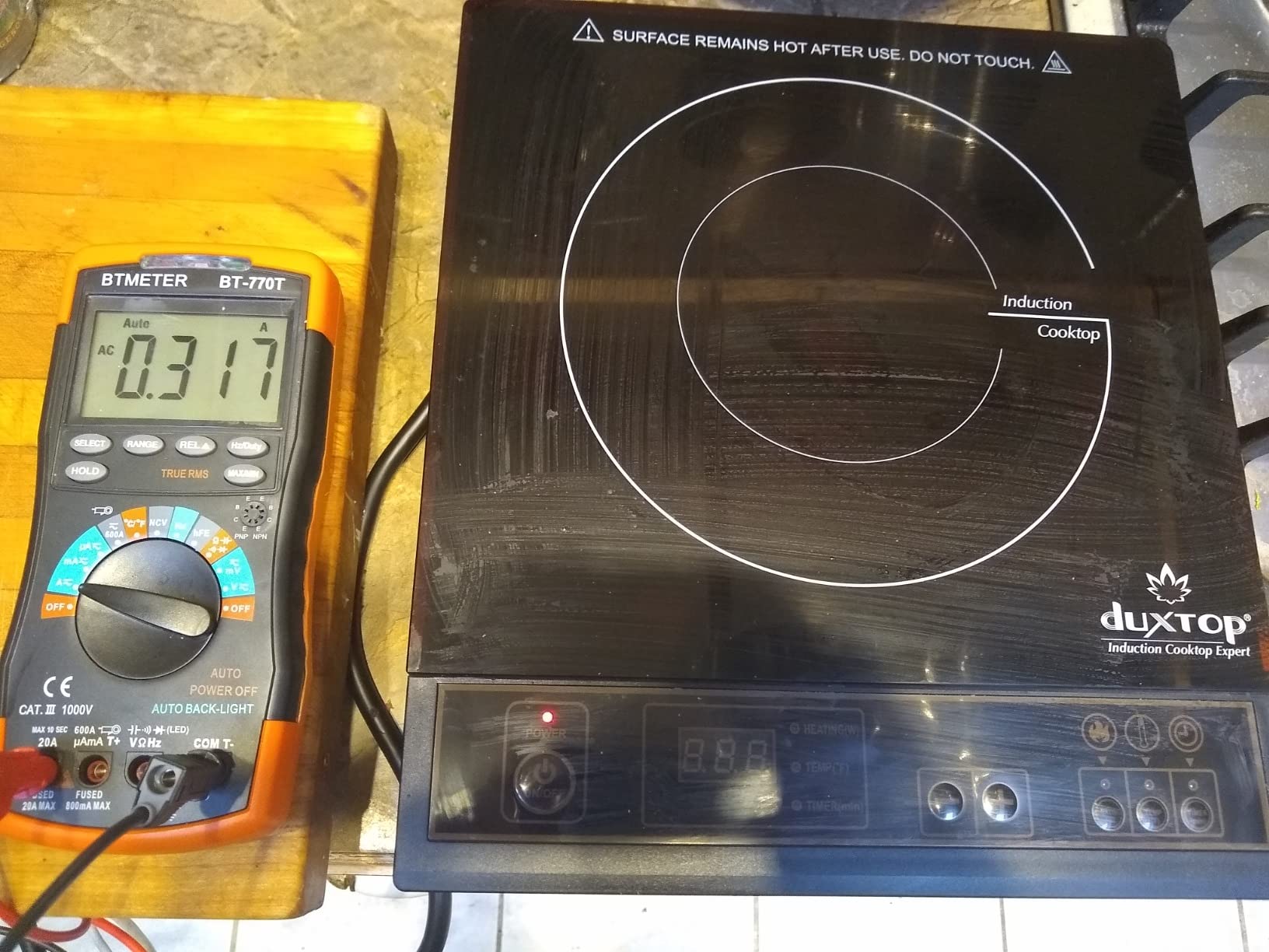 Duxtop 1800W Portable Induction Cooktop Countertop Burner, Gold 8100MC customer photo 1