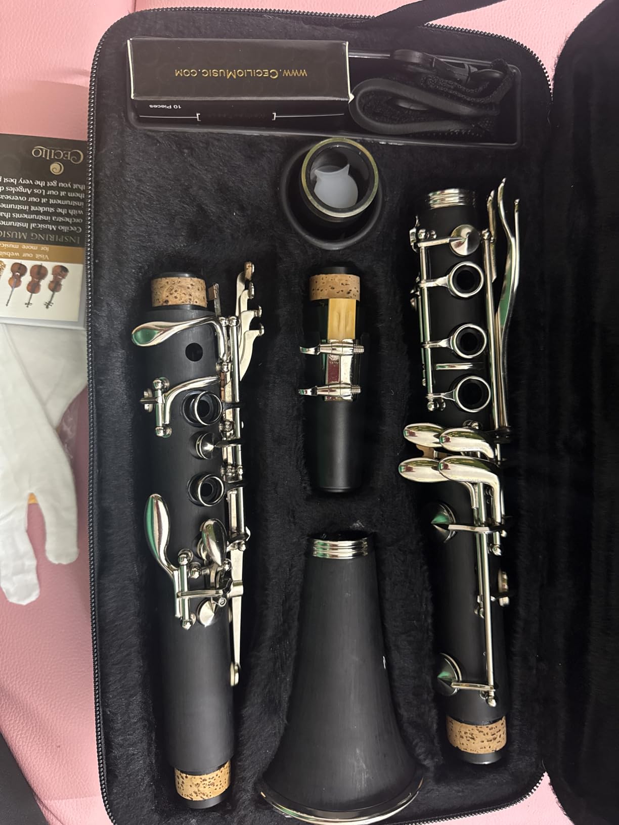 Mendini by Cecilio Ebonite Bb Clarinet Kit for Beginner - Black customer photo 1