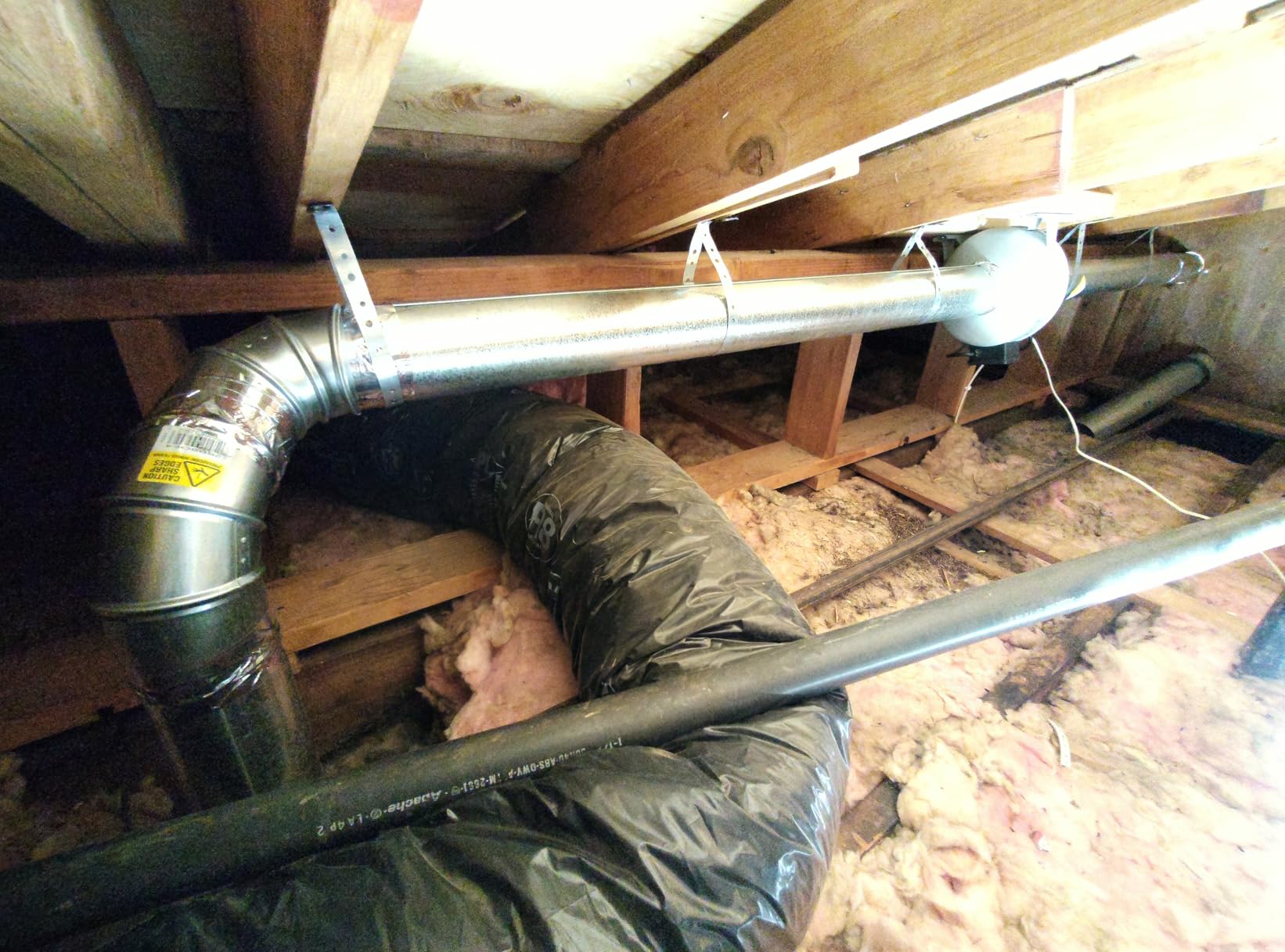 Tjernlund M-6 Metal Inline Duct Booster Fan for Ventilation, 6 in, 460 CFM customer photo 1