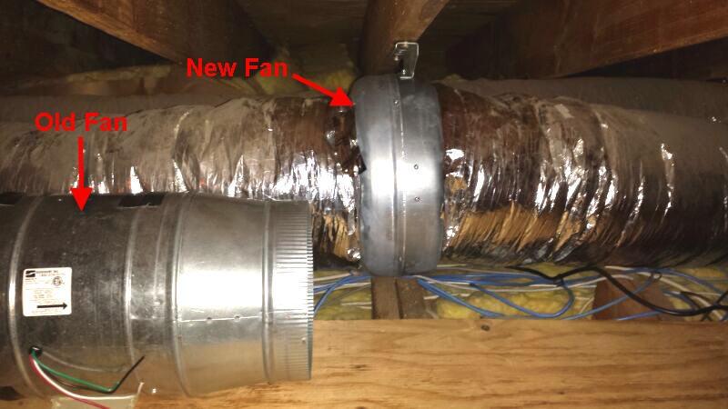 Tjernlund M-6 Metal Inline Duct Booster Fan for Ventilation, 6 in, 460 CFM customer photo 2