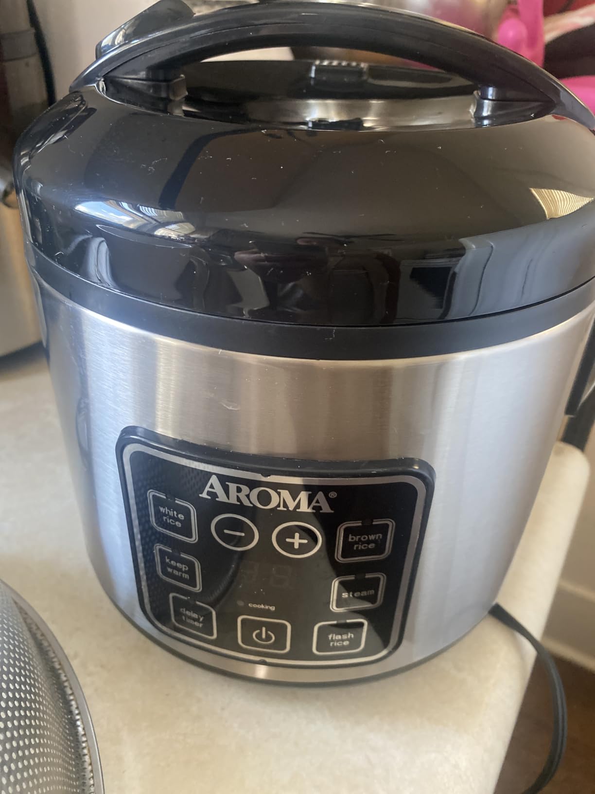 AROMA Digital Rice Cooker, 4-Cup (Uncooked) / 8-Cup (Cooked), Steamer, Grain Cooker, Multicooker, 2 Qt, Stainless Steel Exterior, ARC-914SBD customer photo 1