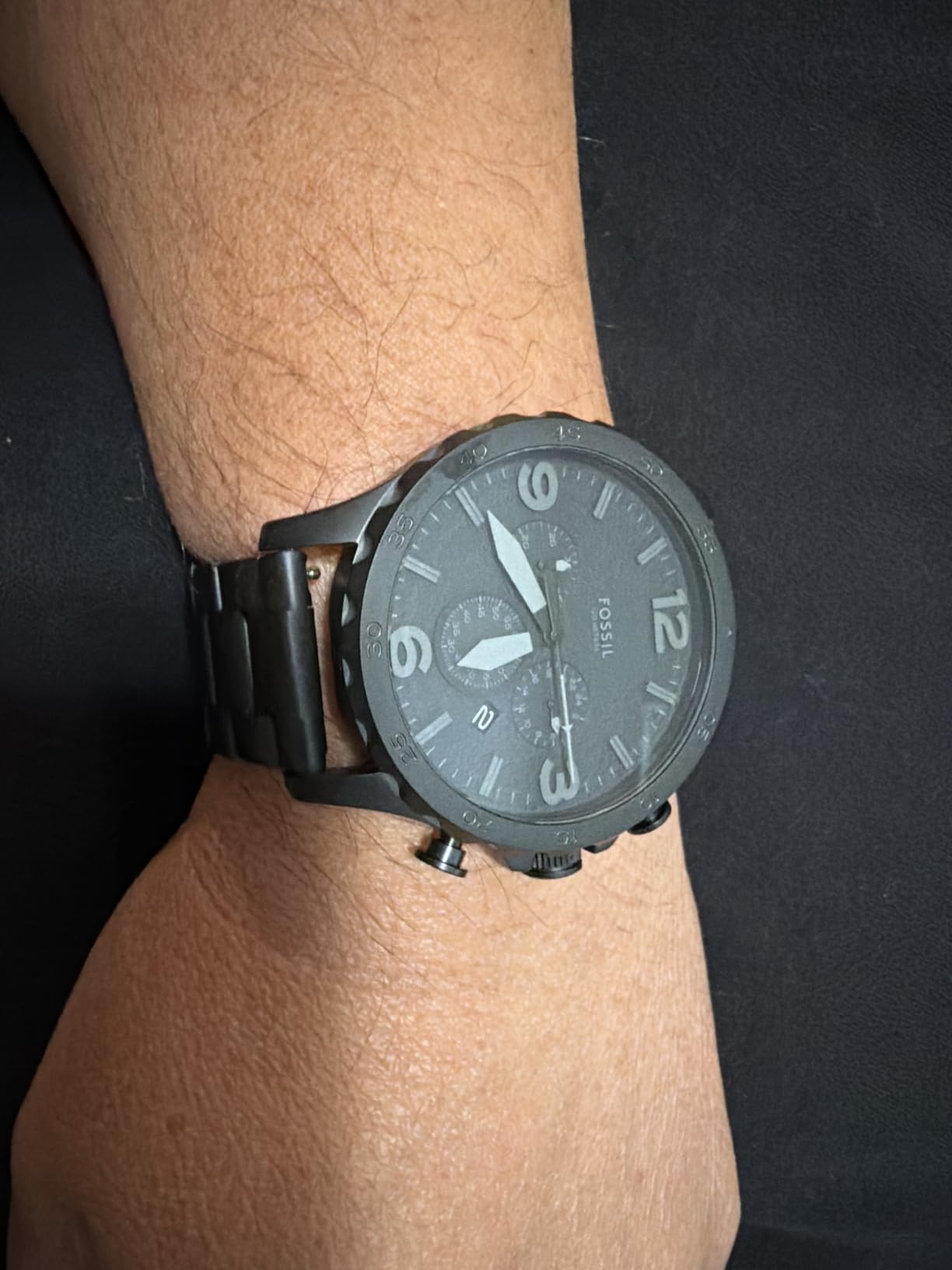 Fossil Men's Nate Quartz Chronograph Watch for Men customer photo 2