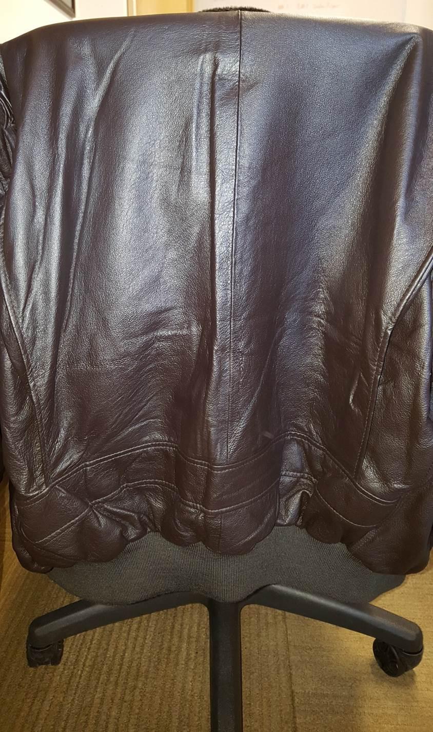 Landing Leathers Men's G-1 Navy Flight Bomber Jacket Genuine Leather Coat customer photo 2