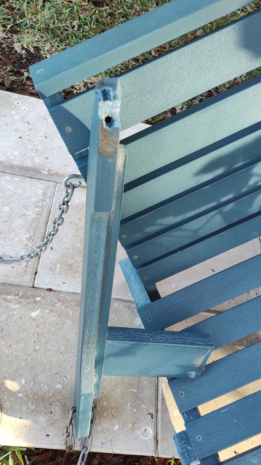 highwood Weatherly Porch Swing 5 Feet, White customer photo 2