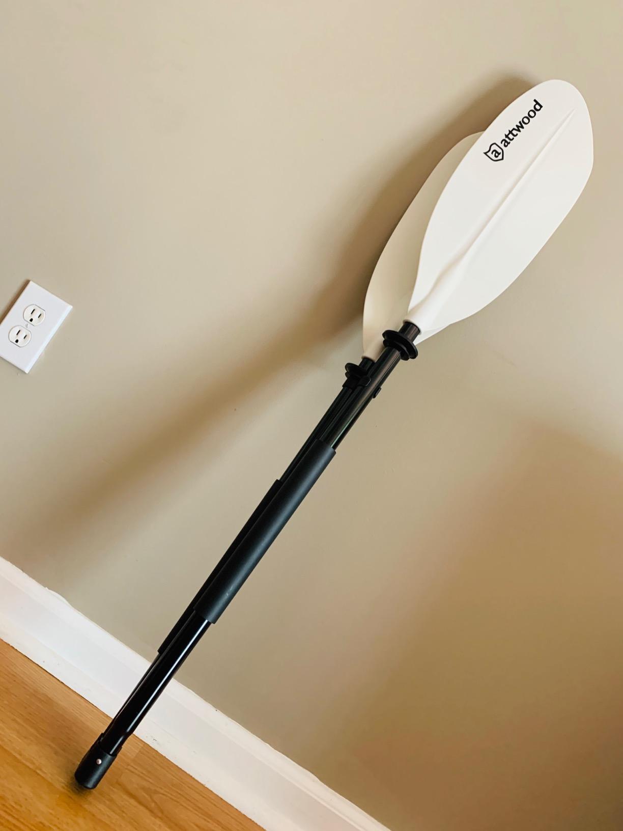 Attwood Kayak Paddle, Asymmetrical, 2-Piece, Heavy-Duty Aluminum with Comfort Grips, 7 Feet customer photo 2