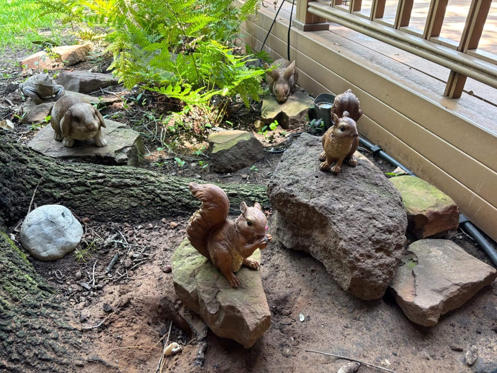 Design Toscano Scamper the Woodland Squirrel Outdoor Garden Statue, 7 Inch customer photo 1