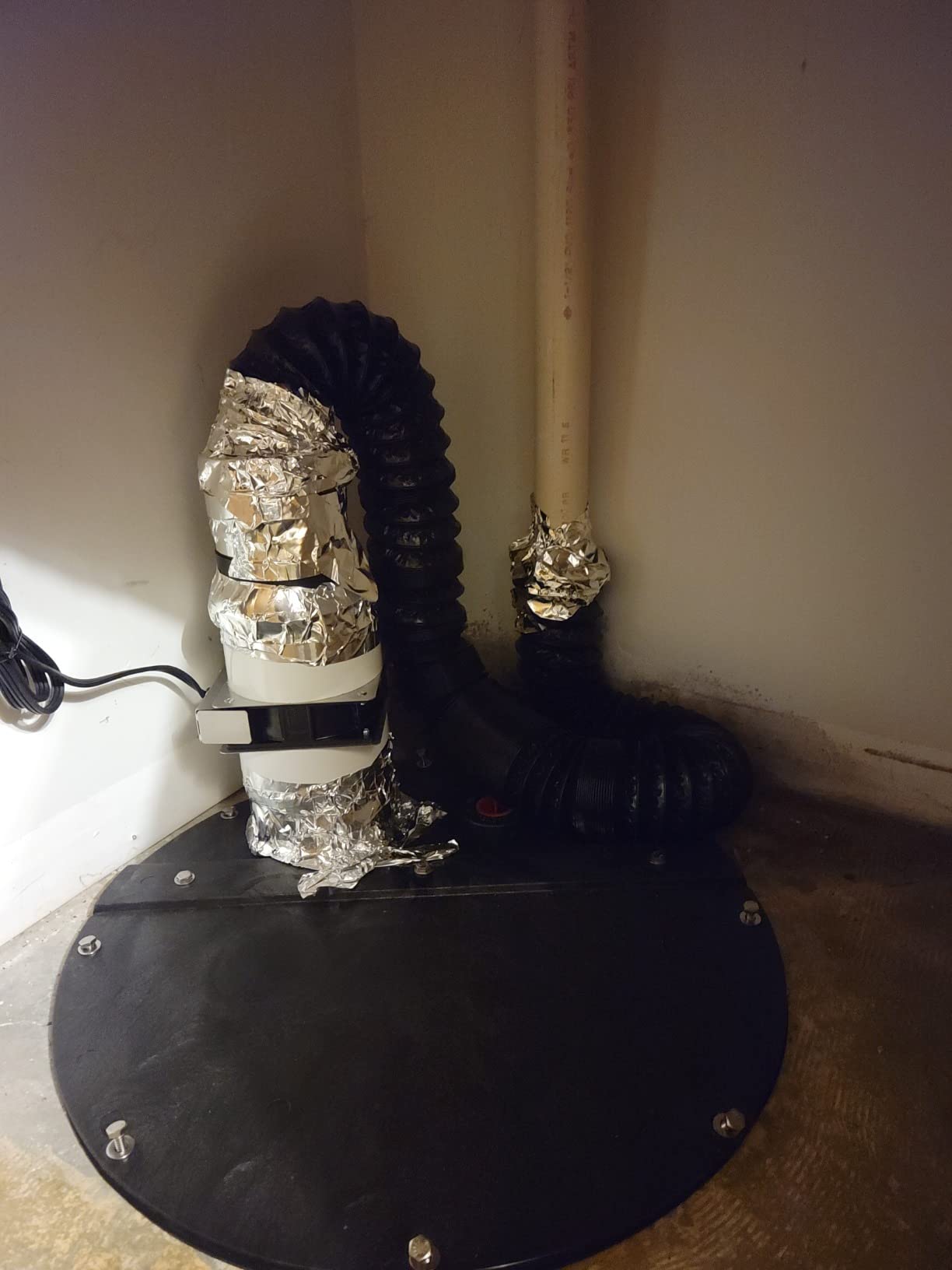 Tjernlund PVC4 Radon Mitigation Fan Model - Exhaust Fan with 6-Ft. Power Cord, Minimal Power Consumption, 4 In. PVC Pipe. Ventilation Fans customer photo 2