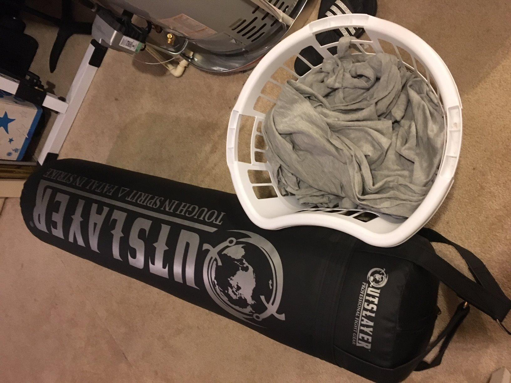 Outslayer 100 lbs Filled Heavy Bag | Custom Colors for Boxing, Kickboxing, Taekwondo & MMA Training | Made in USA customer photo 2