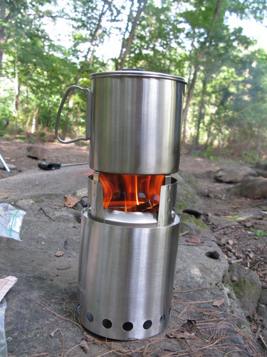 Solo Stove Titan Camping Stove Portable Stove for Backpacking and Outdoor Cooking Great Stainless Steel Camping Backpacking Stove Compact Wood Stove Design-No Batteries or Liquid Fuel Canisters Needed customer photo 2