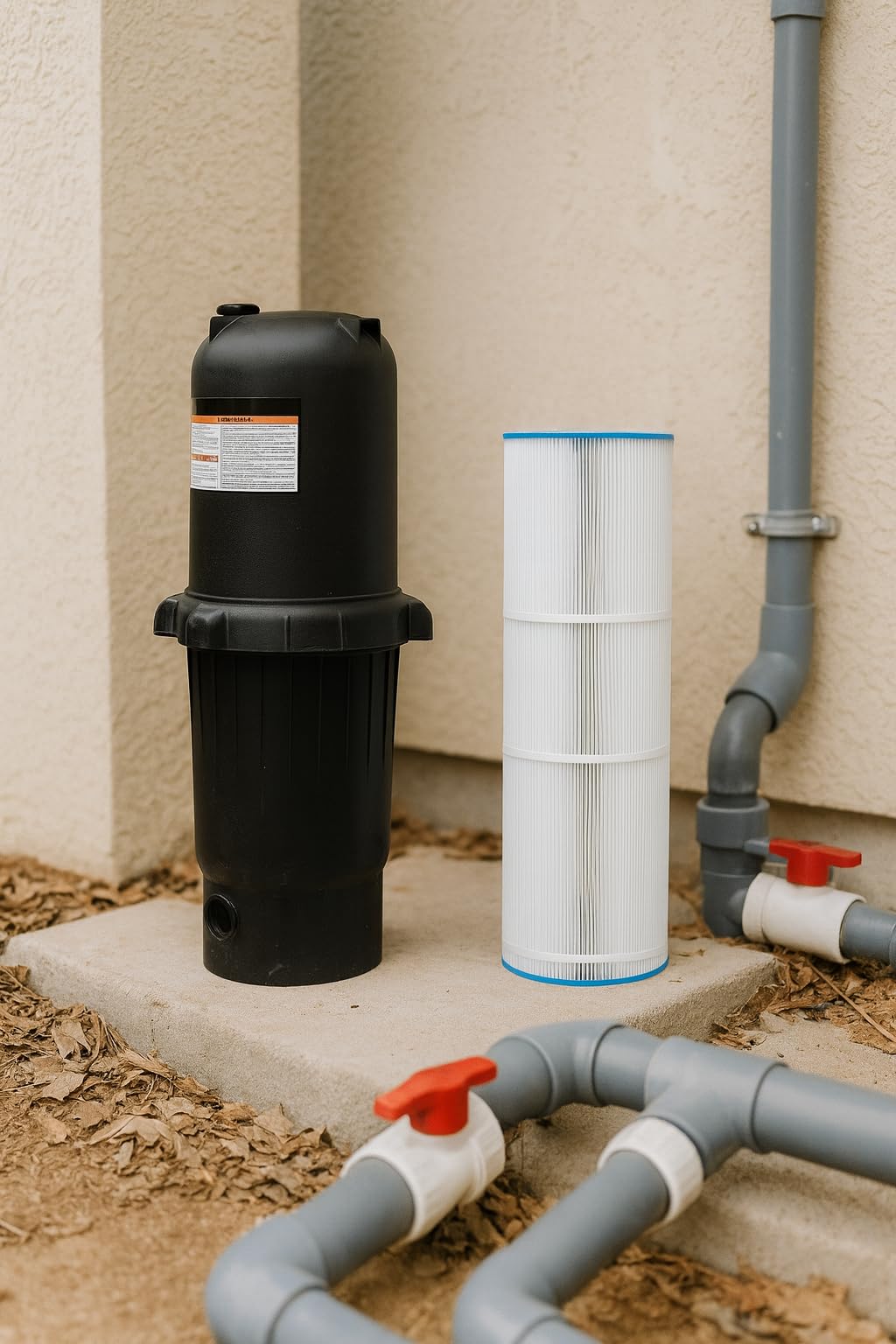 XtremepowerUS Swimming Pool Cartridge Filter, High Flow Filter System for In-Ground & Above Ground Pools & Spas, 2-Inch Ports, Heavy-Duty Pool Water Filtration (200 SF) customer photo 2