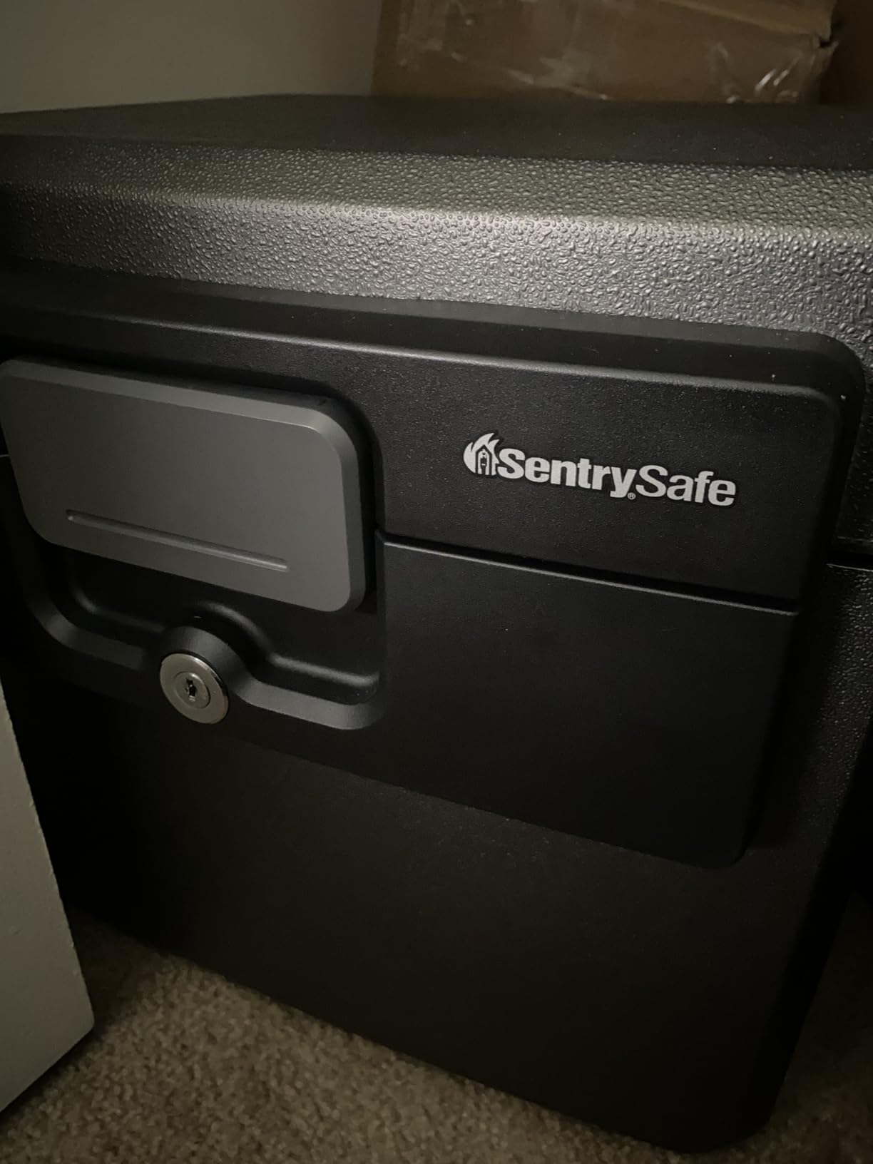 SentrySafe Black Fireproof and Waterproof Safe, File Folder and Document Box with Key Lock, 14.3 x 15.5 x 13.5 inches, HD4100 customer photo 2