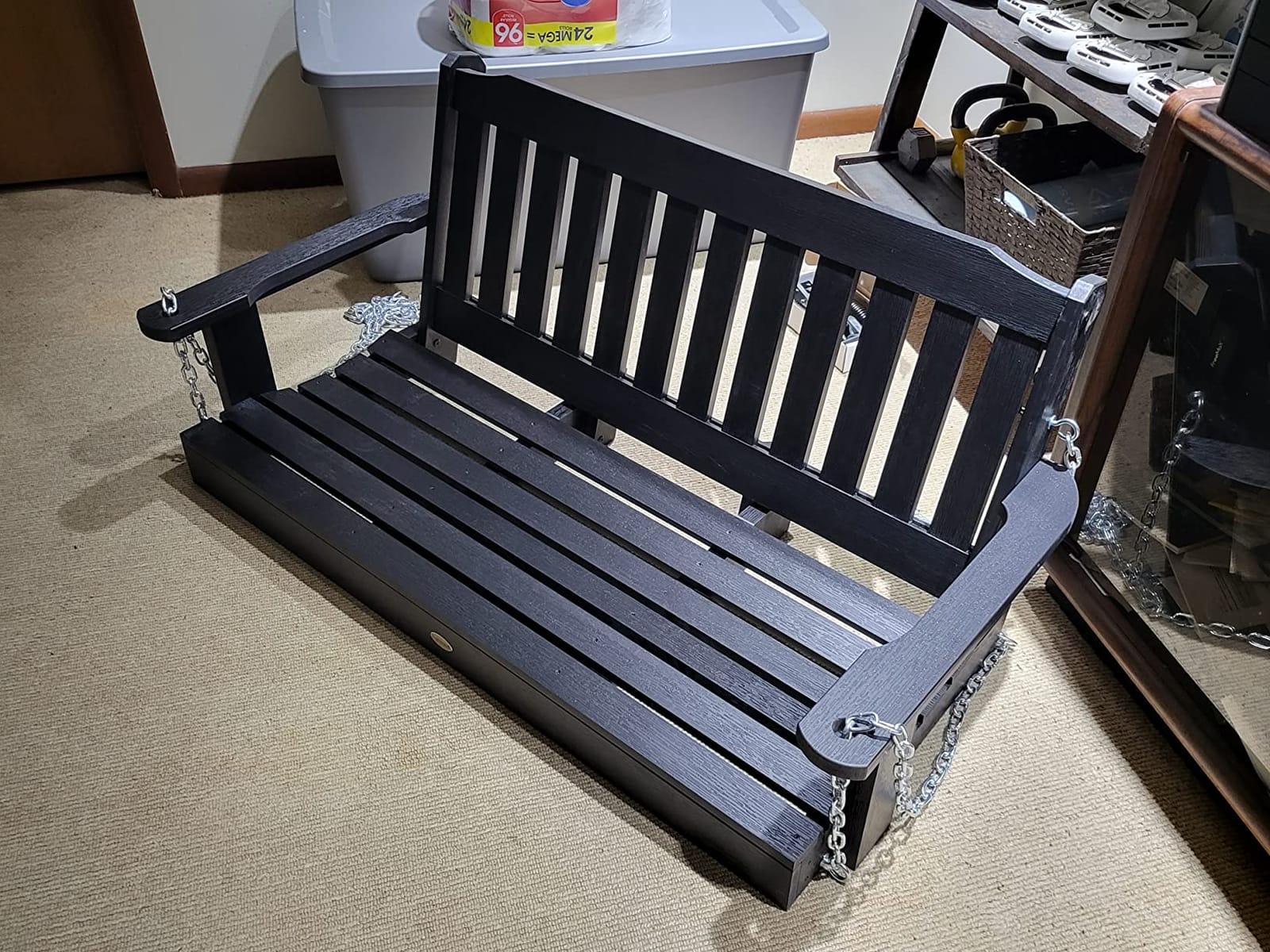 Highwood AD-PORL2-BKE Lehigh Porch Swing, 4 Feet, Black customer photo 1