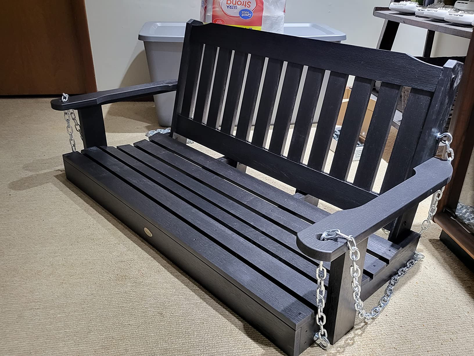 Highwood AD-PORL2-BKE Lehigh Porch Swing, 4 Feet, Black customer photo 2