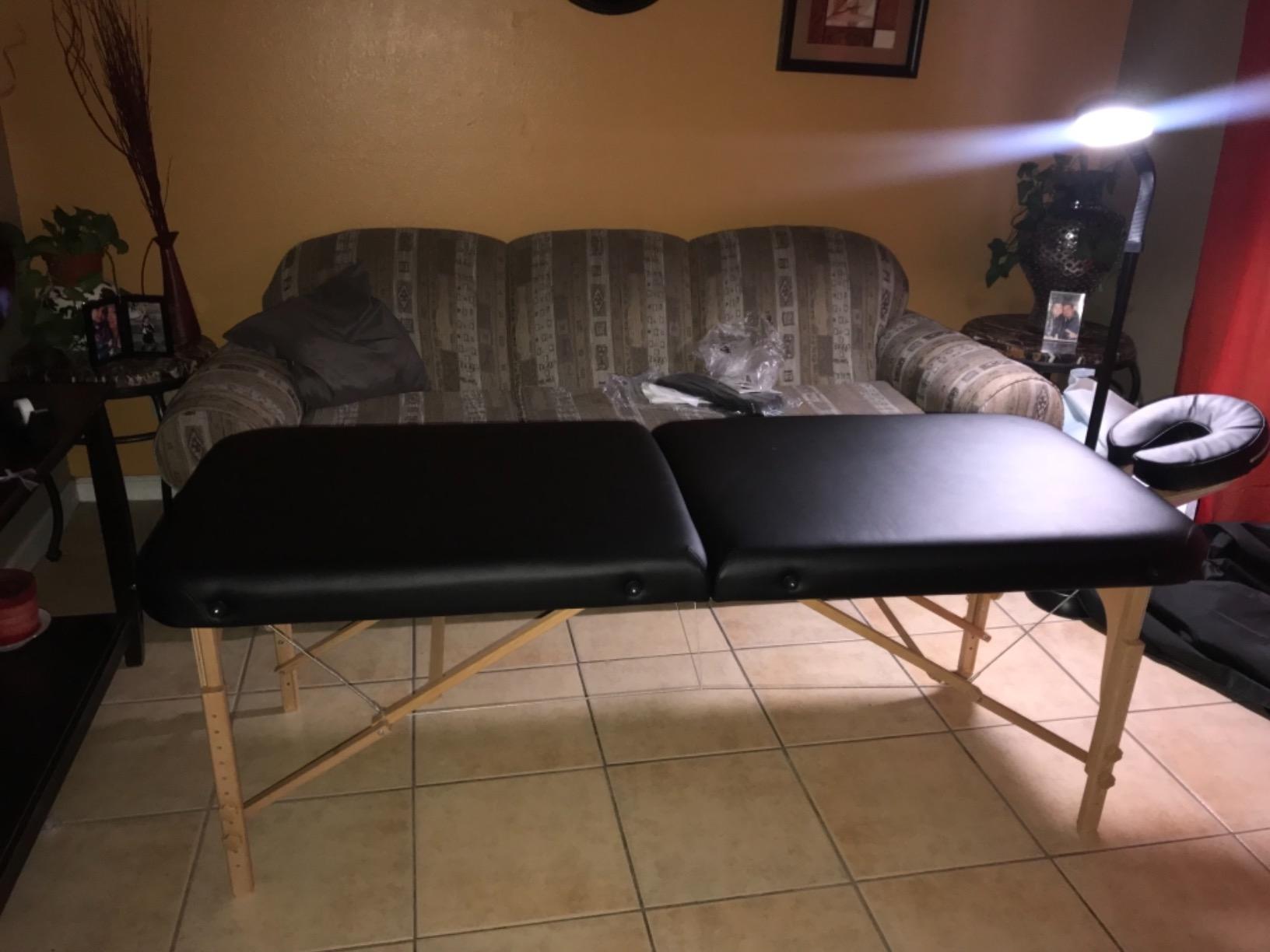 Sierra Comfort Preferred Portable Massage Table (Black), SC-501A customer photo 1