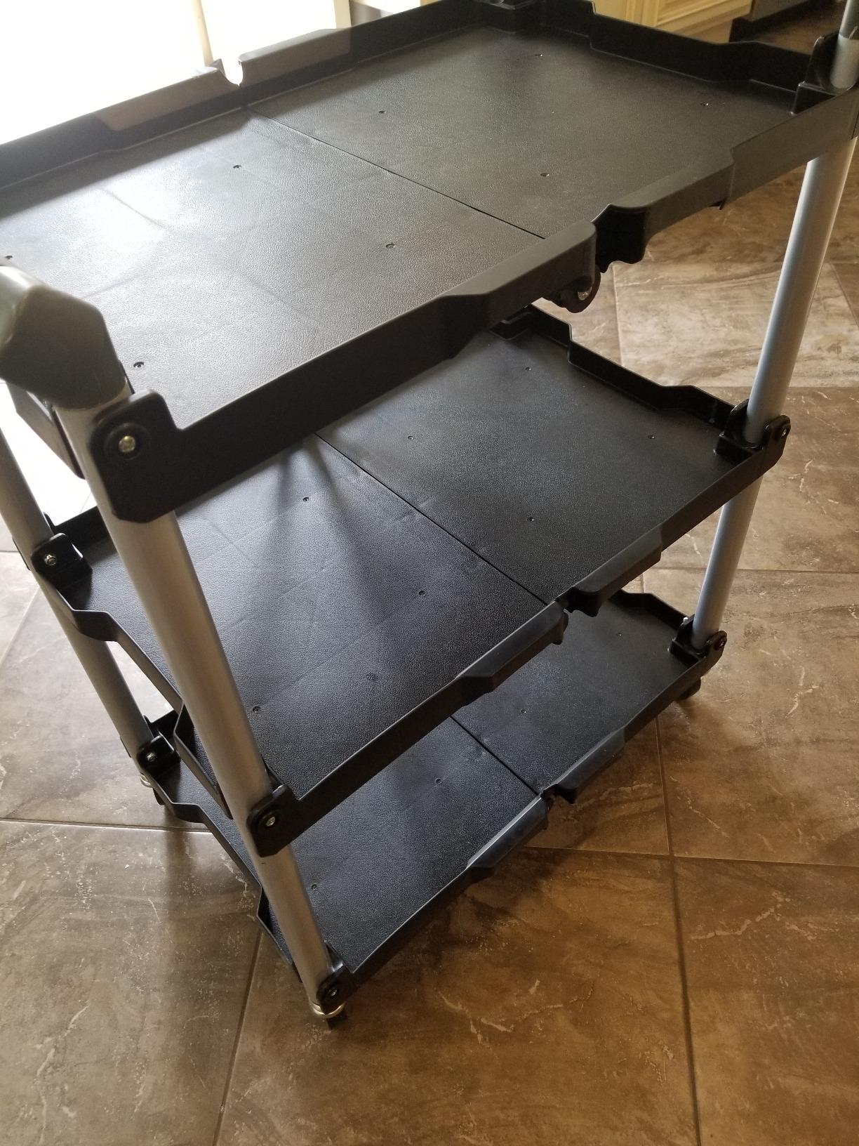 Olympia Tools 85-188 Pack-N-Roll Folding Collapsible Service Cart, 150LB Capacity, Black customer photo 1