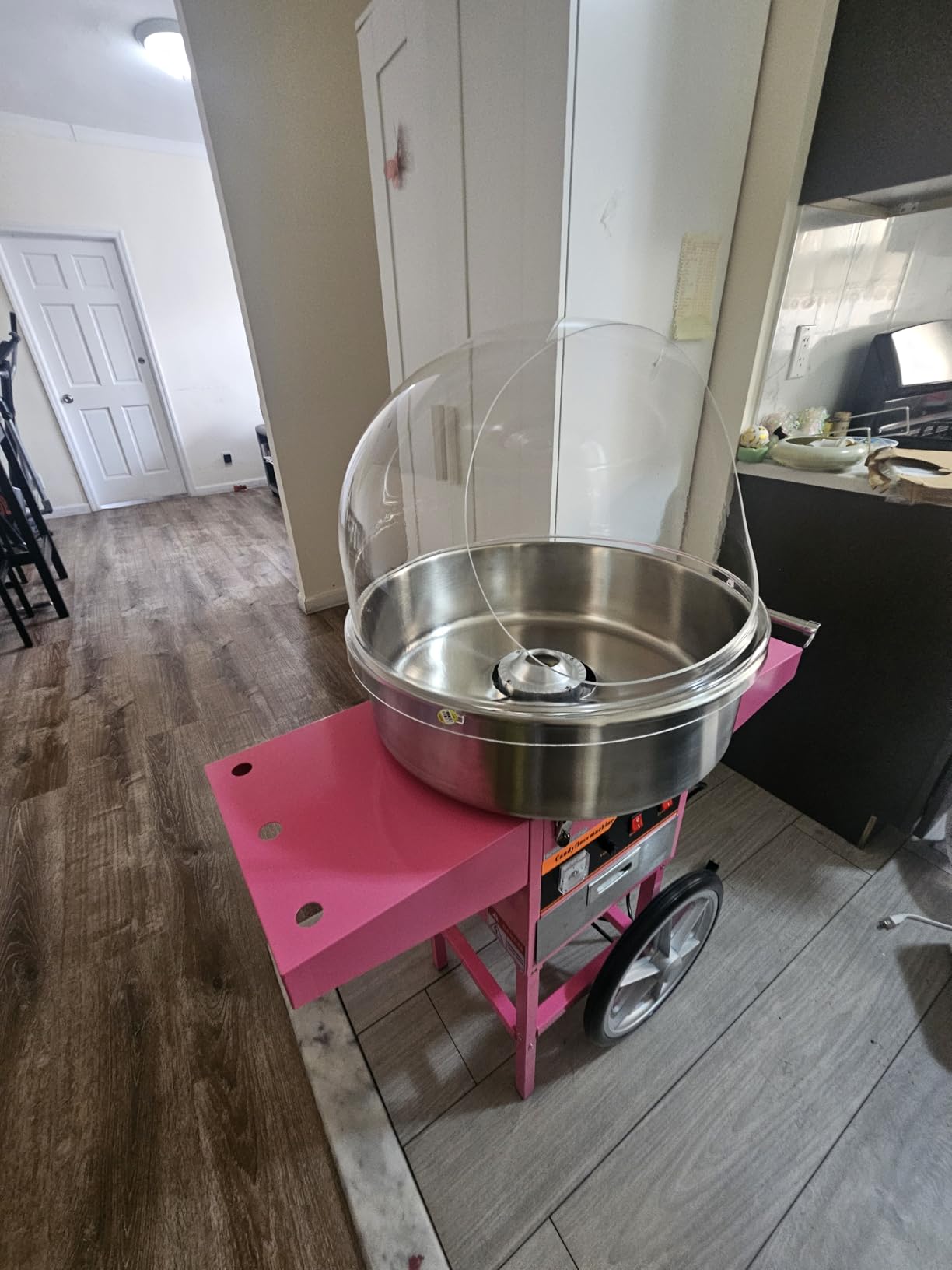 VIVO Pink 1030W Electric Cotton Candy Machine Cart, CANDY-V002 customer photo 1