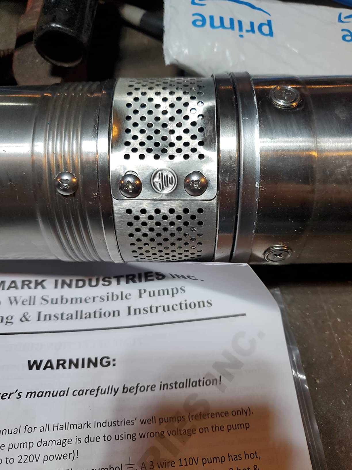 Hallmark Industries MA0414X-7 Deep Well Submersible Pump, 1HP, 110V 60HZ, 33 Gpm, Stainless Steel, Long Life customer photo 2