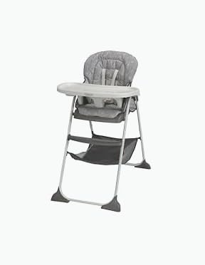 Graco® Slim Snacker High Chair, Ultra Slim, Fast-Folding, Multiple Recline Positions, Comfortable Feeding, Whisk customer photo 1