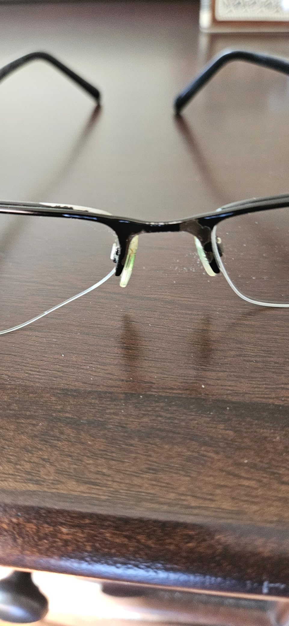 BURBERRY BE 1282 1001 Black Palladium Metal Semi-Rimless Eyeglasses 55mm… customer photo 1