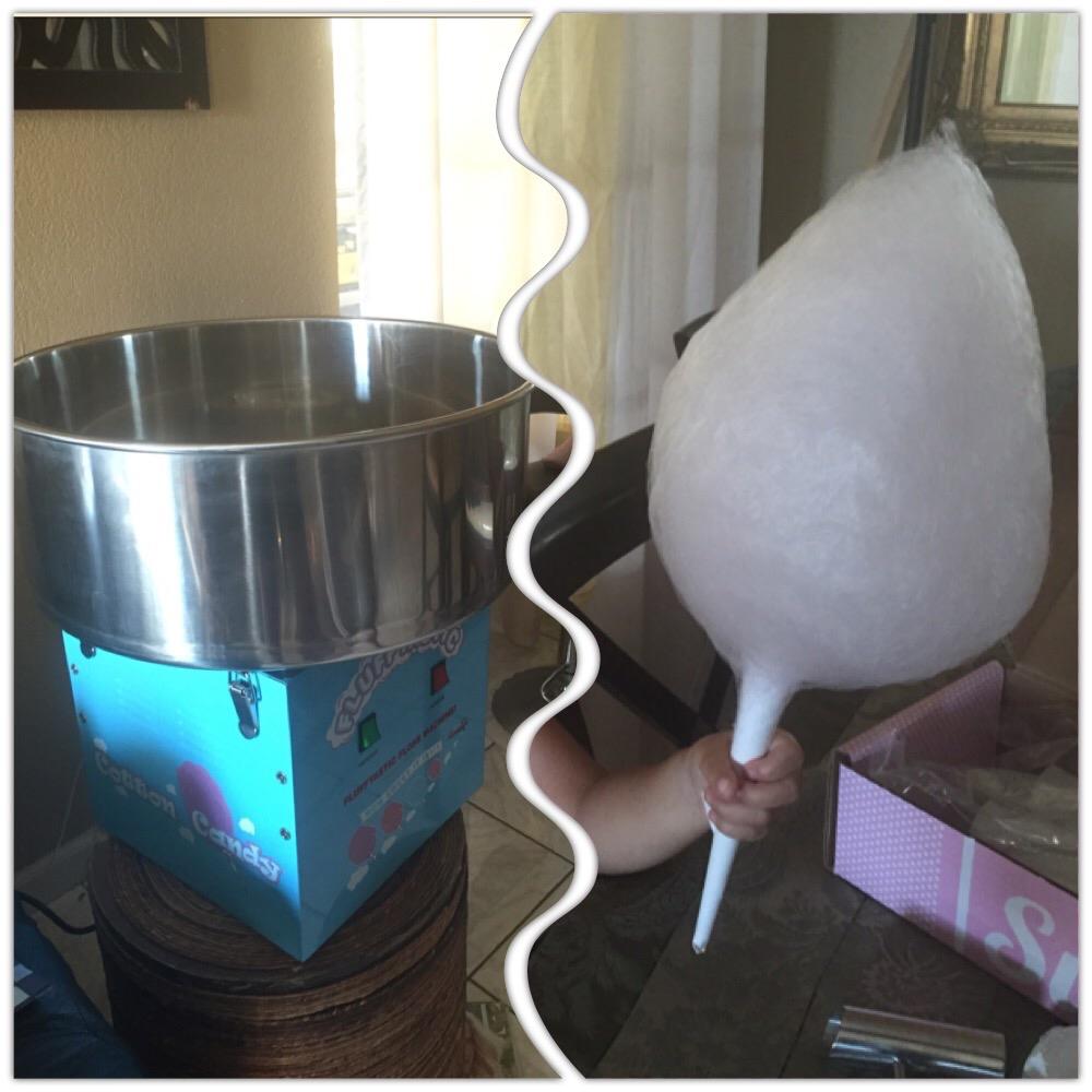 Great Northern Popcorn Flufftastic Cotton Candy Machine with Cart, Blue customer photo 1