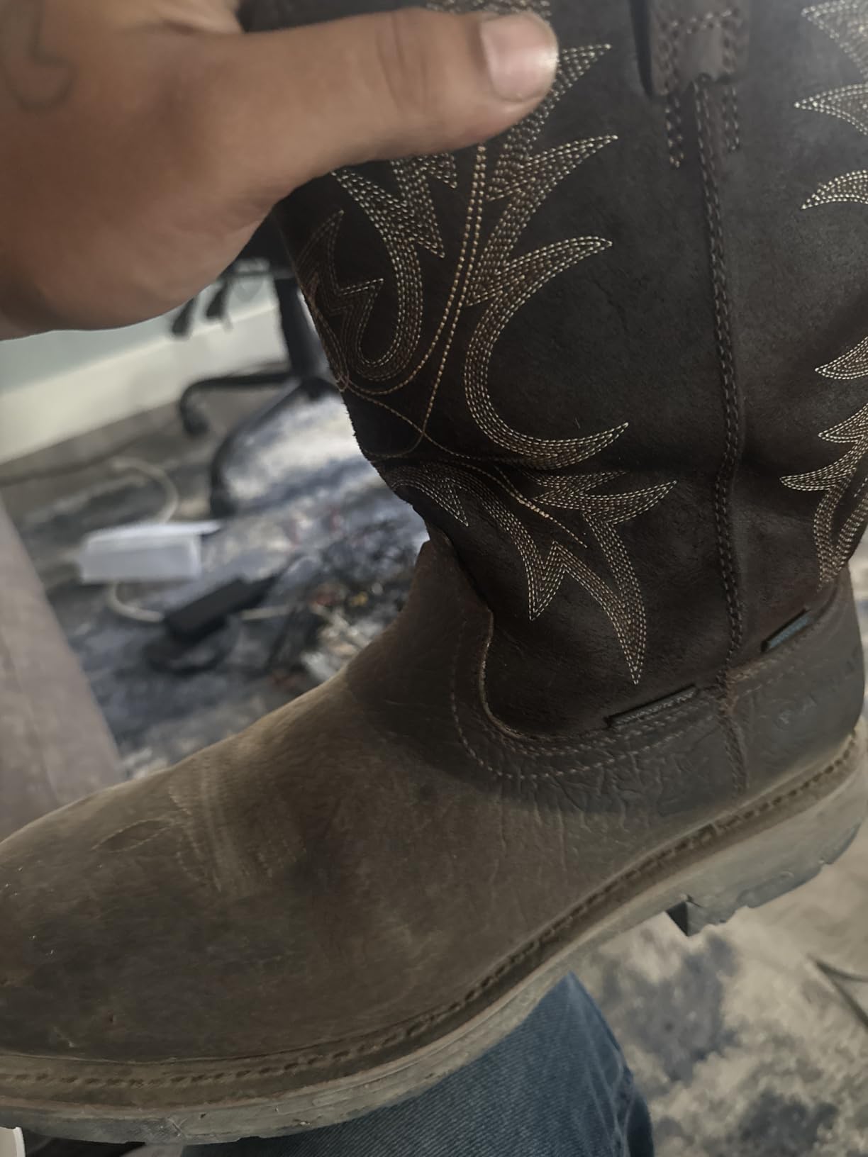 Ariat Men's Workhog Waterproof Composite Toe Work Boot customer photo 2