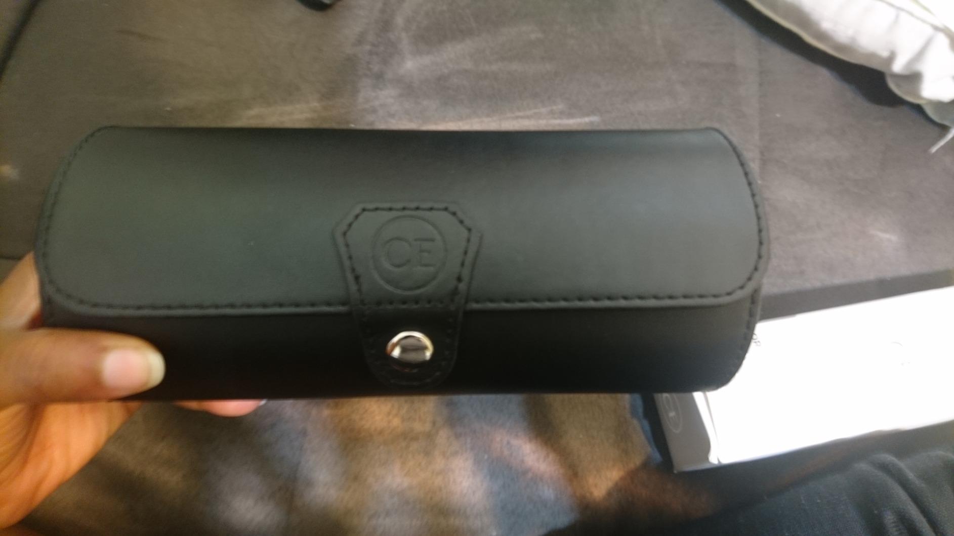 CASE ELEGANCE 3-Watch Travel Case Roll Organizer - Black customer photo 1