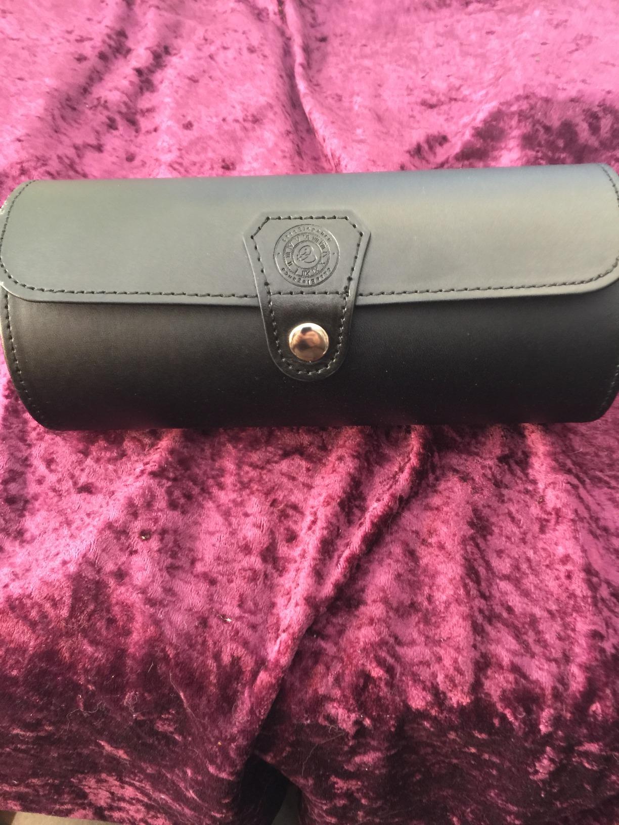CASE ELEGANCE 3-Watch Travel Case Roll Organizer - Black customer photo 2