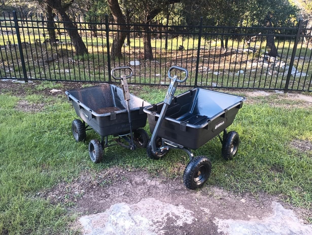 Gorilla Carts Poly Dump Cart, 1200 lb. Capacity, 6 Cu Ft customer photo 1
