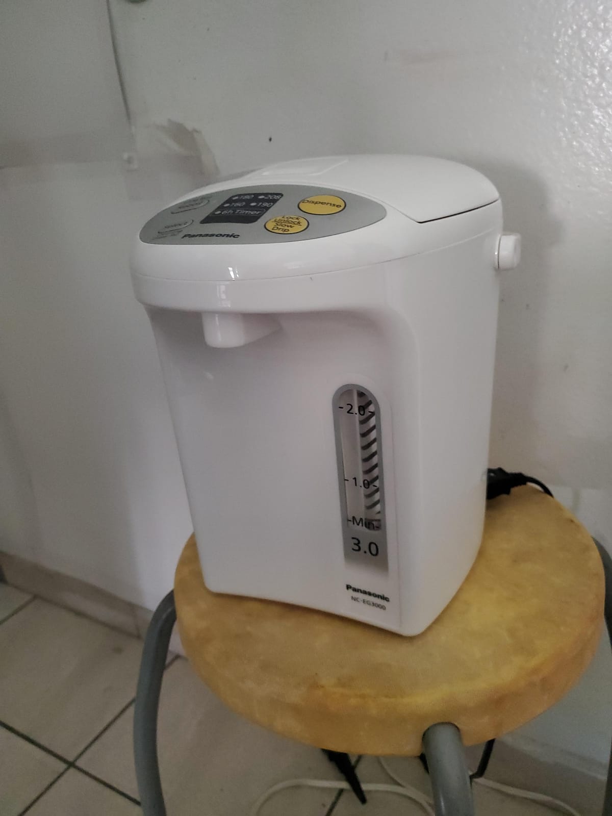 Panasonic 3L Water Boiler Electric Hot Water Dispenser Countertop w/Slow-Drip Mode for Coffee & Tea, 4 Temp Presets, Charcoal‑Purified Stainless, Auto Shut‑Off, Timer & Safety Lock - NC-EG3000 customer photo 1