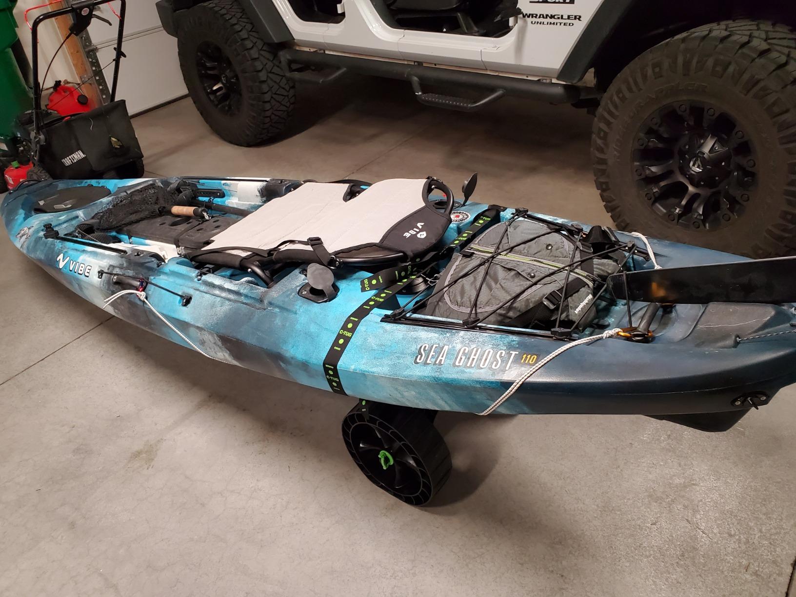RAILBLAZA C-Tug Kayak and Canoe Roller Cart with SandTrakz Puncture Free All-Terrain Wheels, 300lb Loading Capacity with Reinforced Material customer photo 1