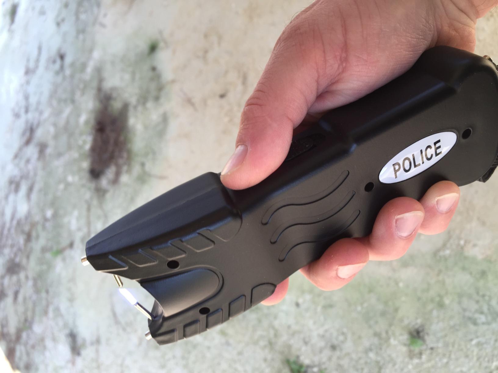 POLICE Stun Gun TW10 - Heavy Duty with LED Flashlight Siren Alarm customer photo 2