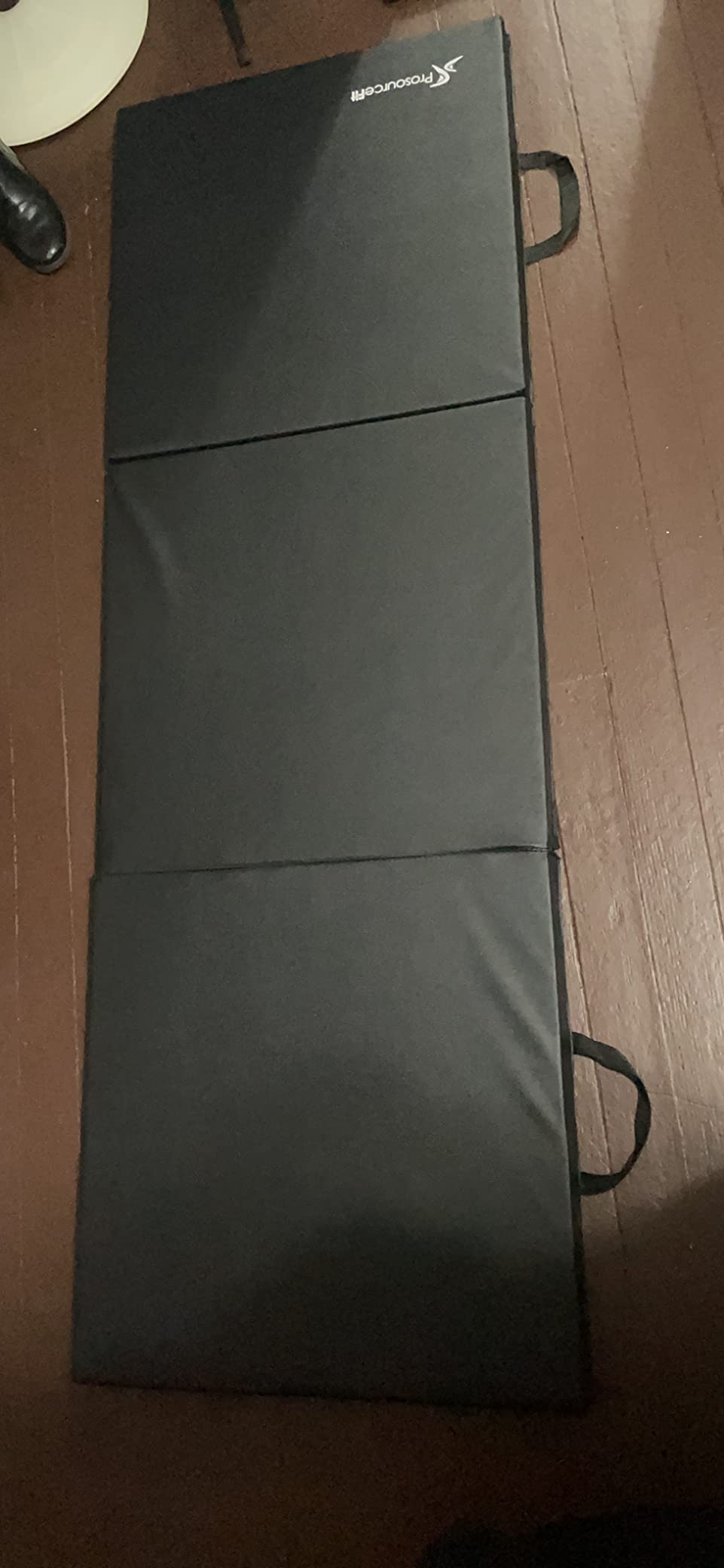 ProsourceFit Tri-Fold Folding Thick Exercise Mat 6’x2’ with Carrying Handles for MMA, Gymnastics Core Workouts, Black customer photo 1