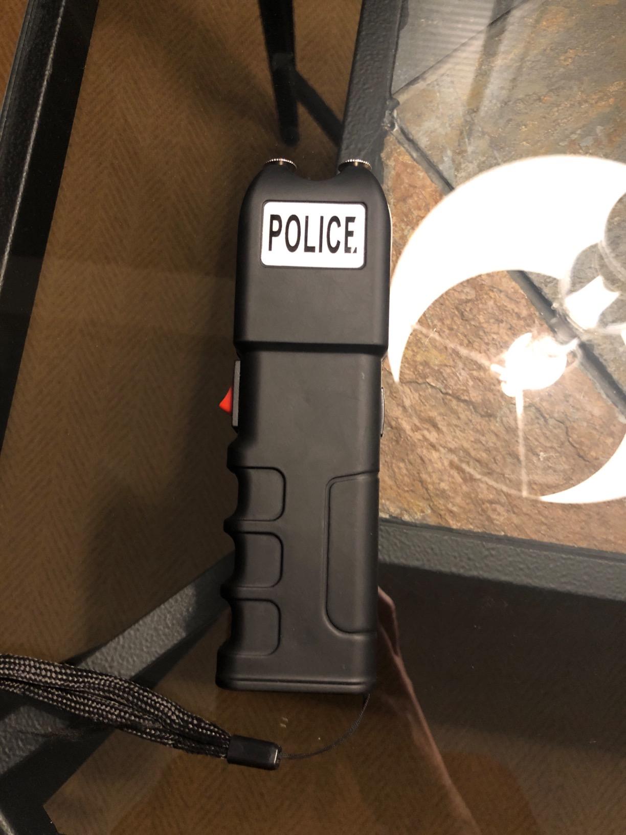 POLICE Stun Gun for Self Defense 928 - High Voltage Rechargeable with LED Flashlight, Compact & Heavy Duty, Personal Security for Women & Men customer photo 1