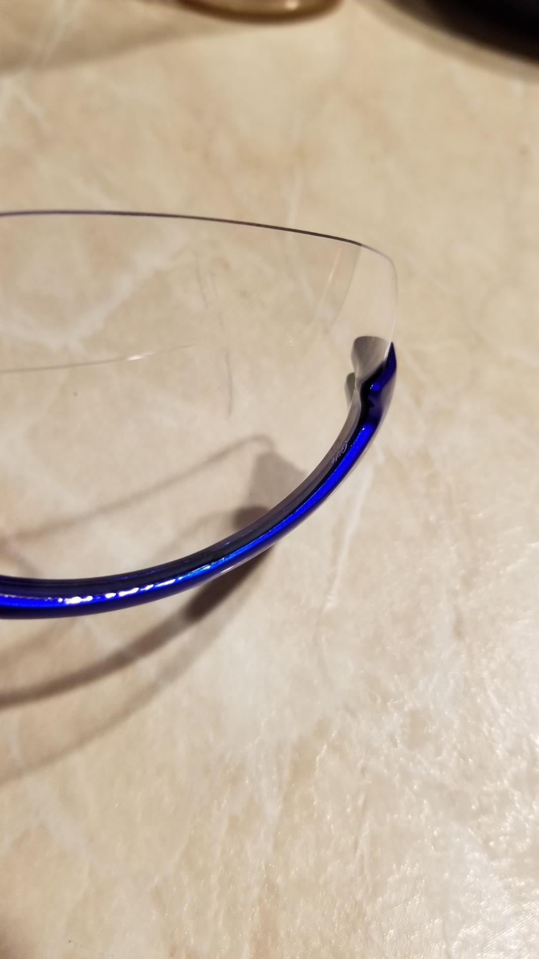 Global Vision Contender Bifocal Safety Glasses Blue Frame Clear Lens ANSI Z87+ for Men and Women Magnifying Reader 1.0 to 2.5 customer photo 1