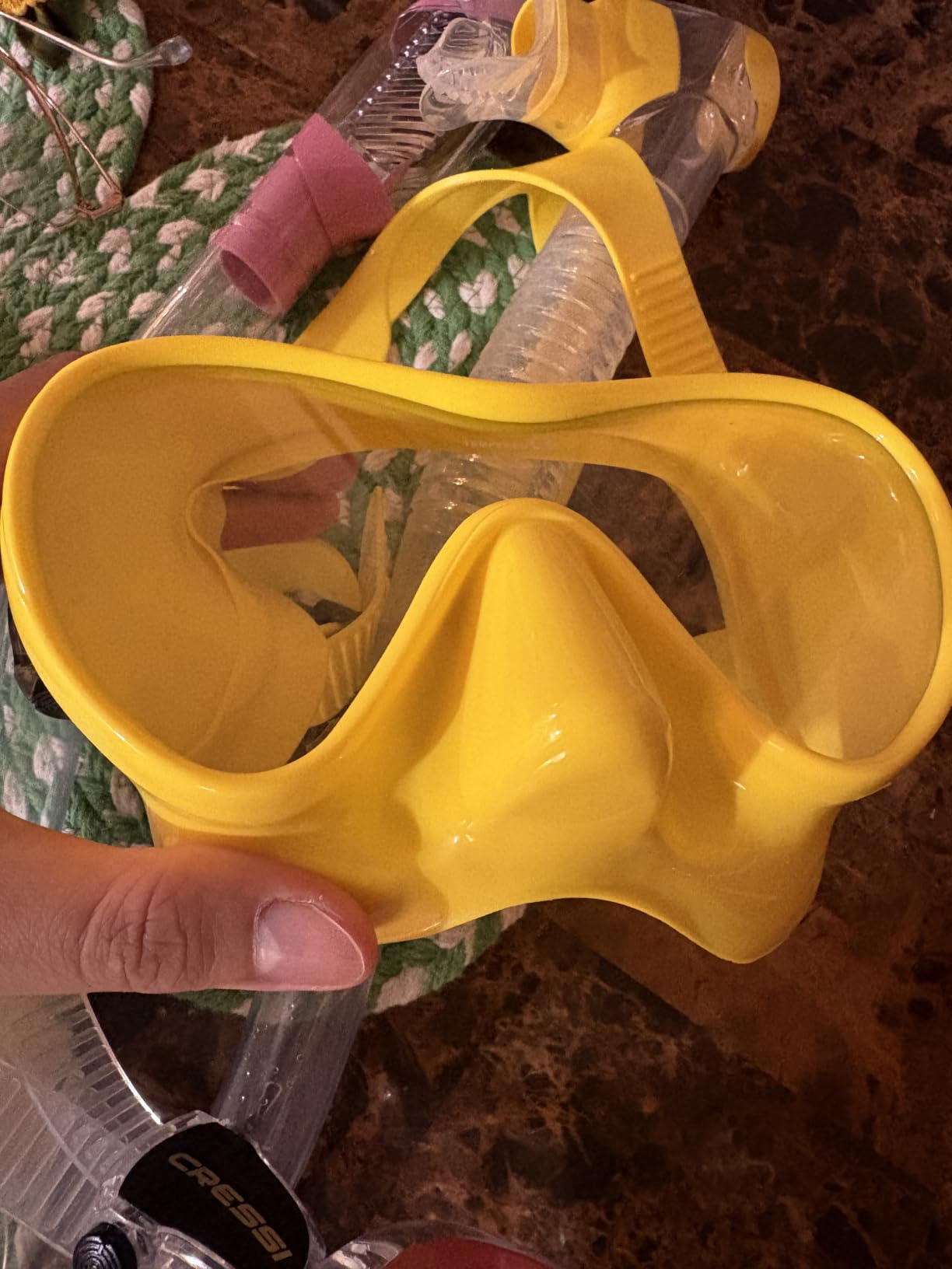 Cressi Scuba Diving Snorkeling Kit - Freediving Mask & Dry Snorkel - F1 & Supernova Dry: Designed in Italy customer photo 1