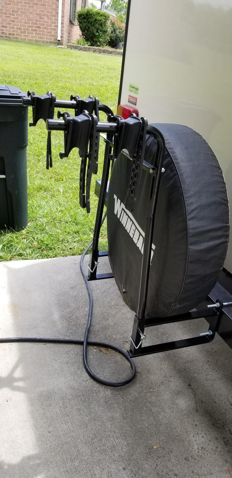 Swagman Around The Spare DLX – RV Bike Rack for Trailers with Rear Bumper Mounted Spare Tires customer photo 2
