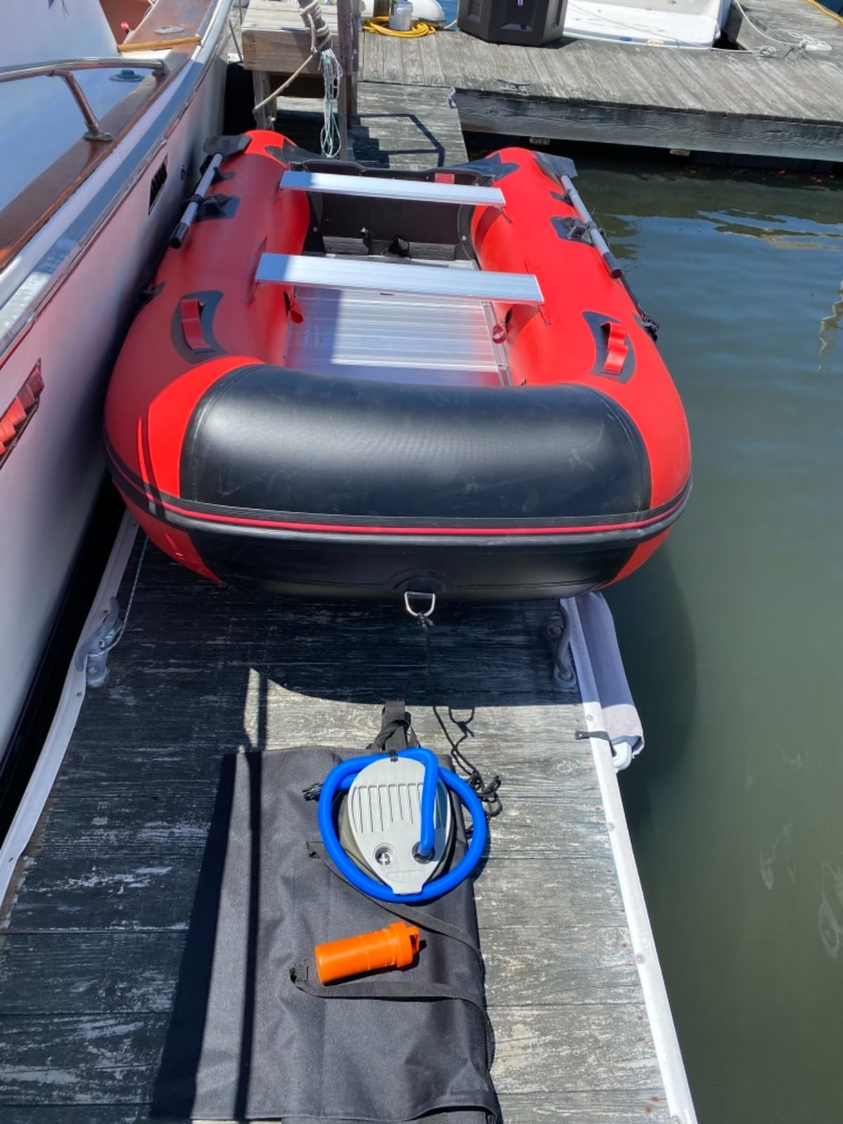 BRIS 10ft Inflatable Boat Inflatable Rafting Fishing Dinghy Tender Pontoon Boat customer photo 1