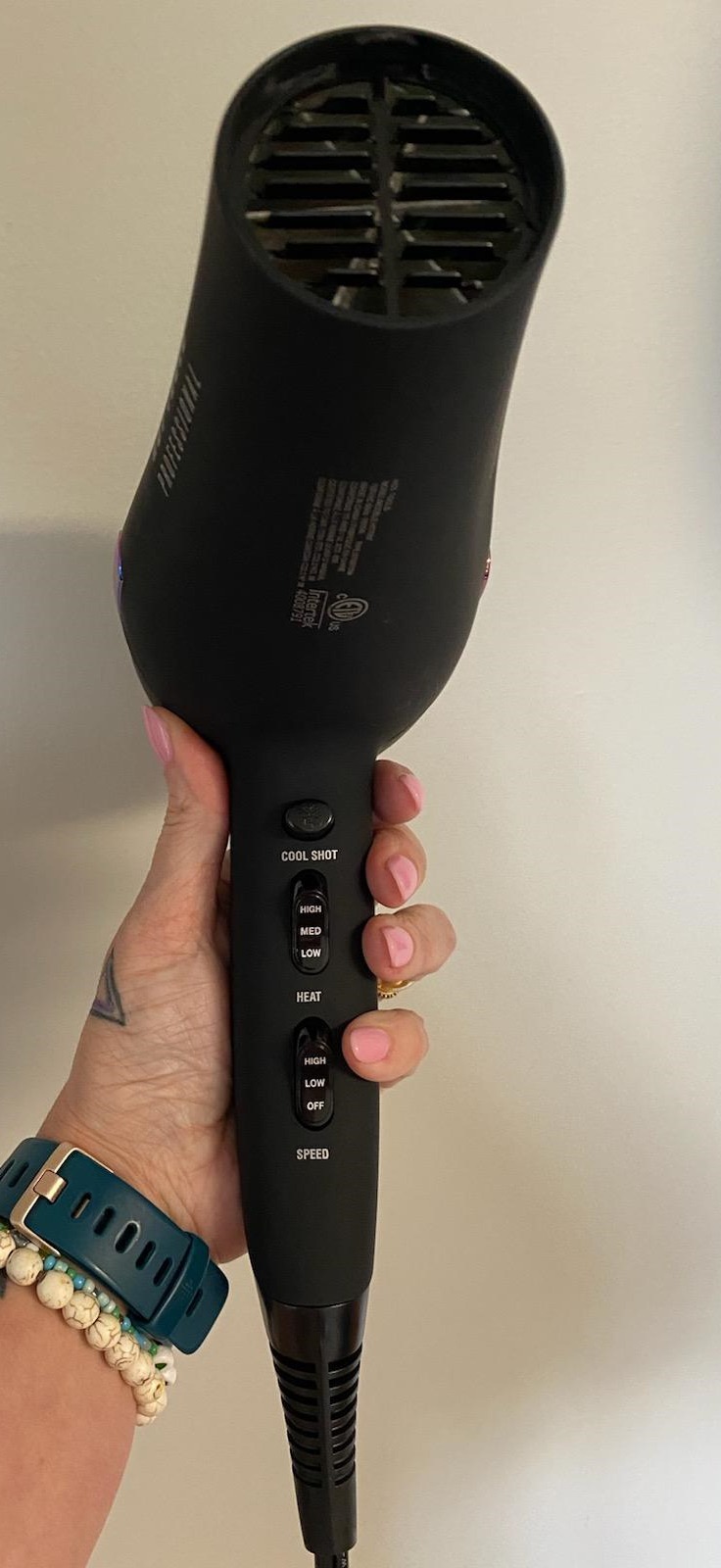 Hot Tools Pro Artist 2100 Ionic Turbo Hair Dryer, 1875 Watts, Black customer photo 2