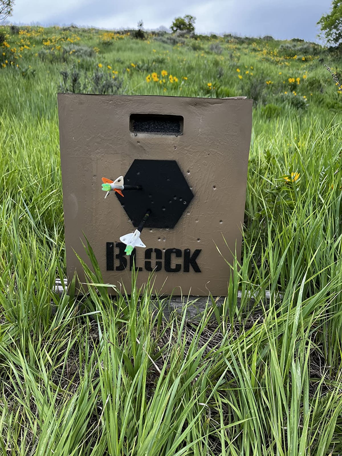 Block 6x6 Poly Fusion Archery Target 6-Sided, 18x18x16, Polyfusion Technology, Black customer photo 1