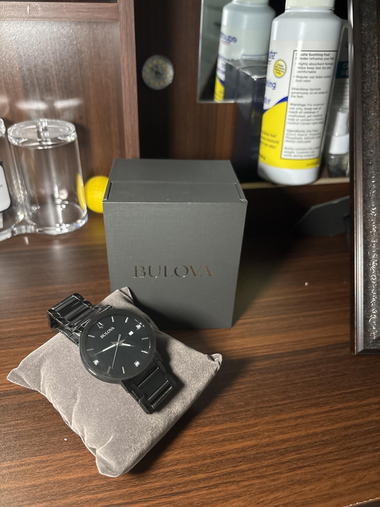 Bulova Men's 3-Hand Quartz Watch with Diamond Dial and Edge to Edge Crystal customer photo 1