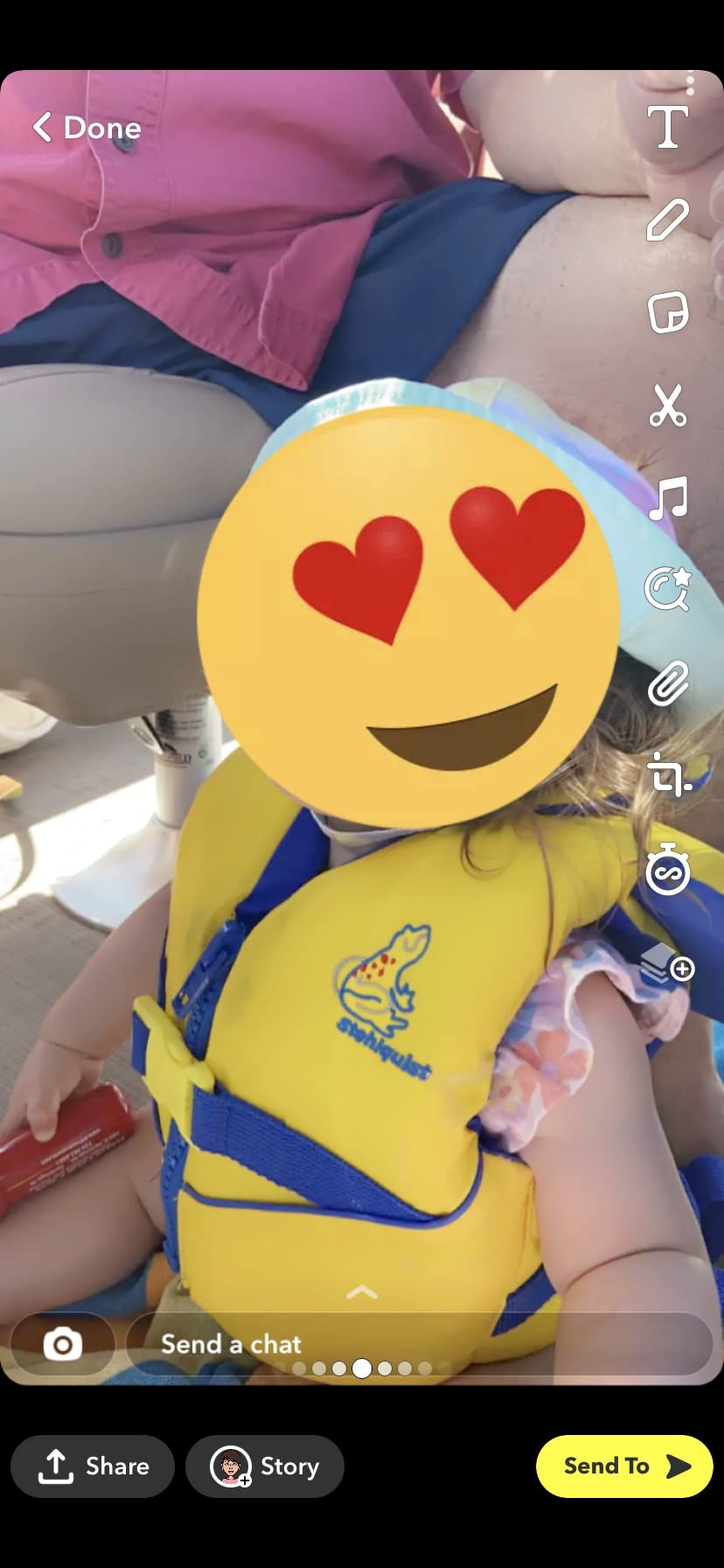 Stohlquist Infant Life Jacket, US Coast Guard Approved, Type II Life Vest (20-30 lbs) for Babies and Toddlers, Support Collar with Grab Handle, PFD for Pools, Lakes and Boating customer photo 2