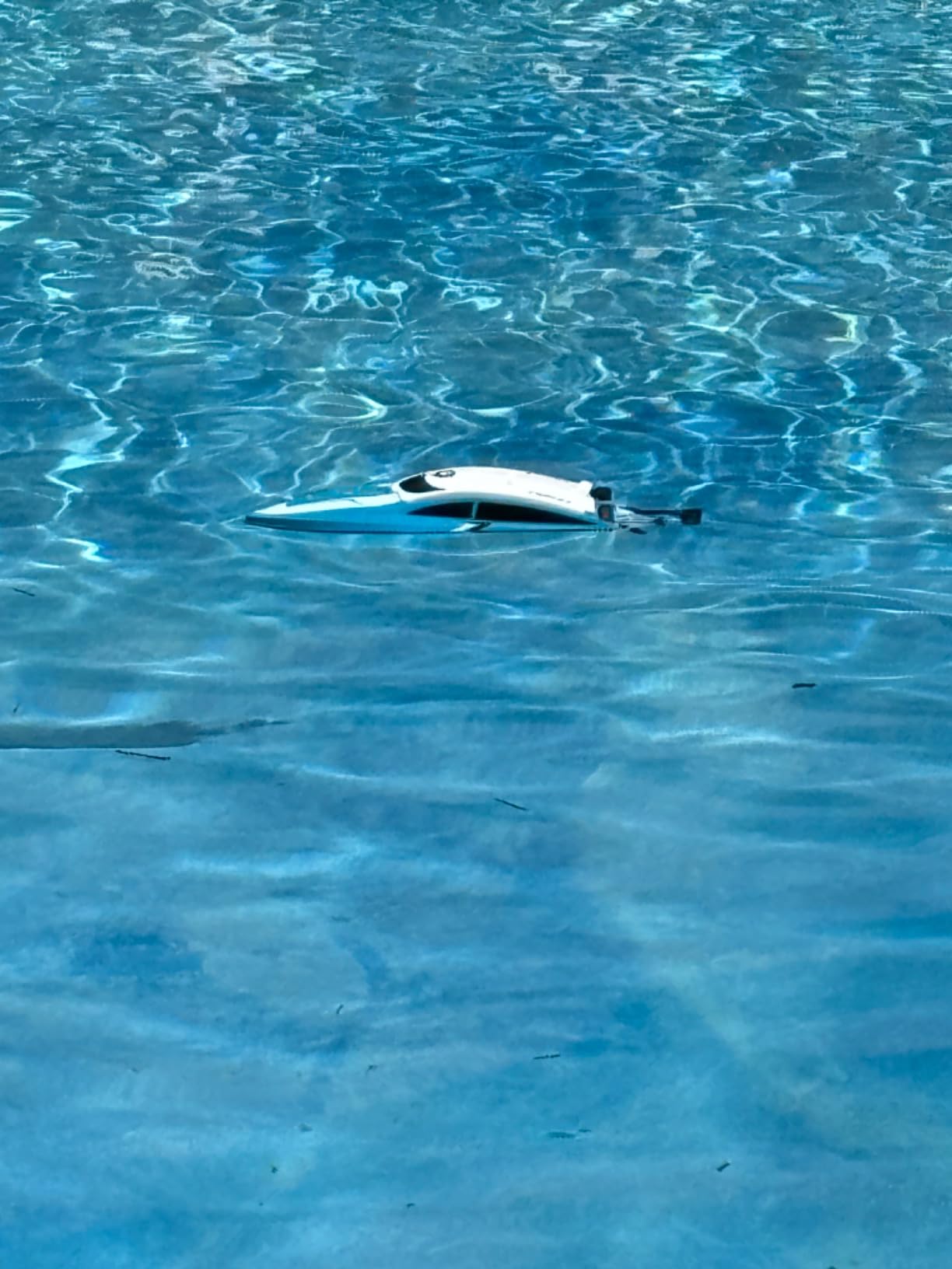 Force1 Velocity Blue Fast RC Boat- Remote Control Boats for Adults and Kids, Underwater Speed Racing Mini RC Boats for Pools and Lakes, 2.4GHZ Transmitter, 2 Rechargeable Batteries, Low Battery Alert customer photo 2