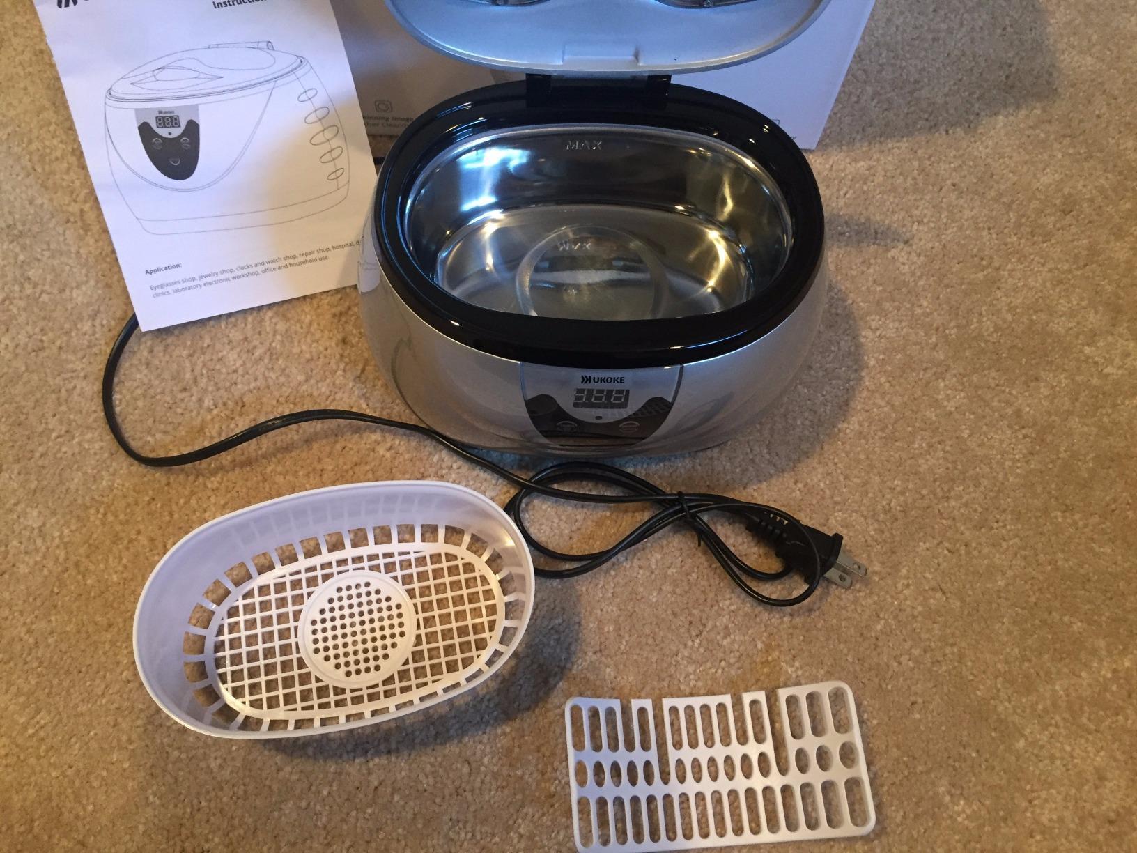 Ukoke UUC06S Ultrasonic Cleaner, Professional Jewelry Cleaner for Eyeglasses, Rings and Watches, 42kHz Portable Sonic Cleaner with 600ml Capacity Stainless Steel Tank customer photo 1