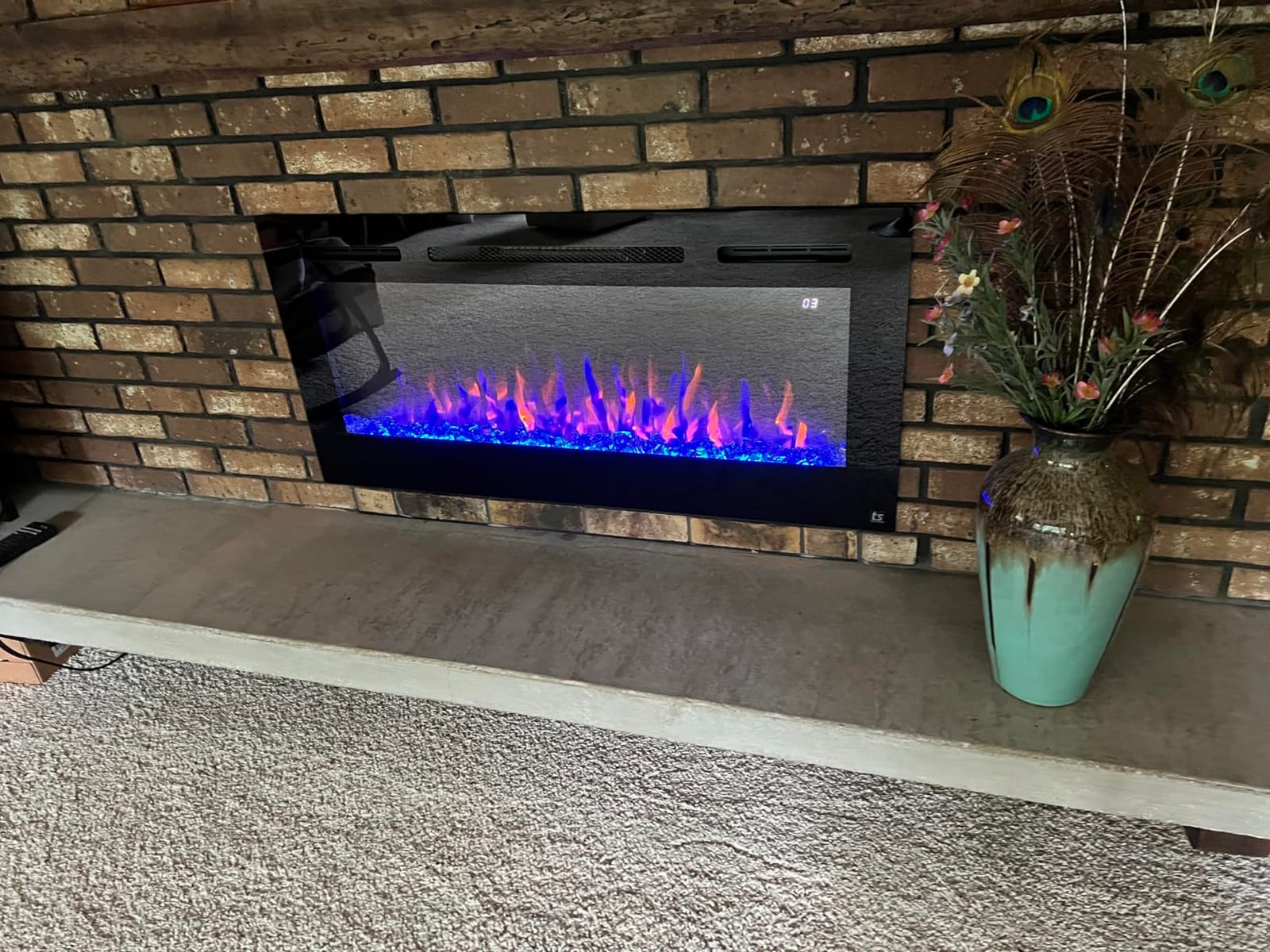 Touchstone Smart Electric Fireplace-The Sideline 45