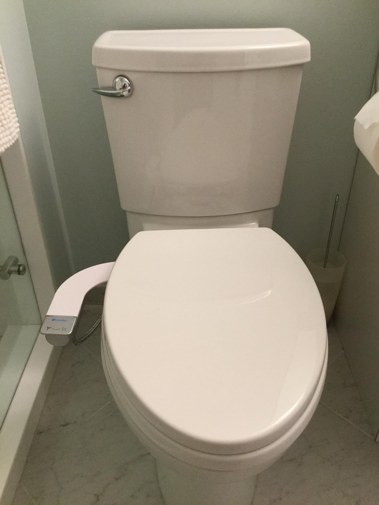 Brondell Bidet - Thinline SimpleSpa SS-150 Fresh Water Spray Non-Electric Bidet Toilet Attachment in White with Self Cleaning Nozzle and SafeCore Internal Valve customer photo 2