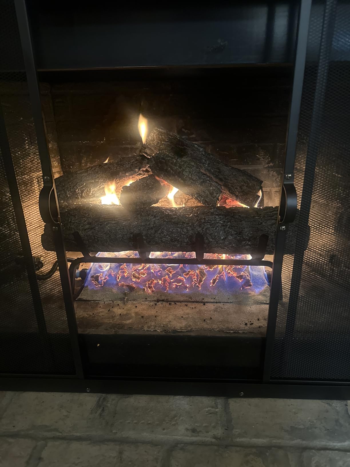 Real Fyre 24-Inch Live Oak Vented Gas Log Set, Natural Gas, Match-Lit with Burner, Grate & Gas Connection Kit, 90,000 BTU customer photo 2