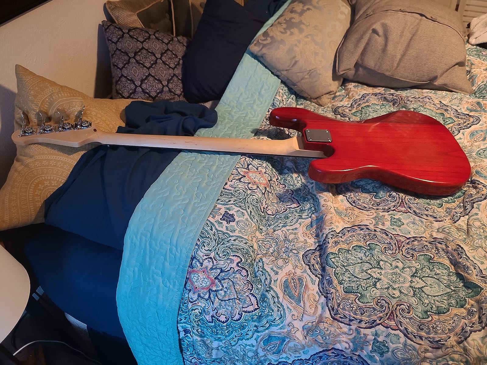 Costzon Full Size Electric 4 String Bass Guitar for Beginner Starter Complete Kit, Rose Fingerboard and Bridge, w/Two Pickups & Two Tone Control, Guitar Bag, Strap, Guitar Pick, Amp Cord (Blue Bass) customer photo 2