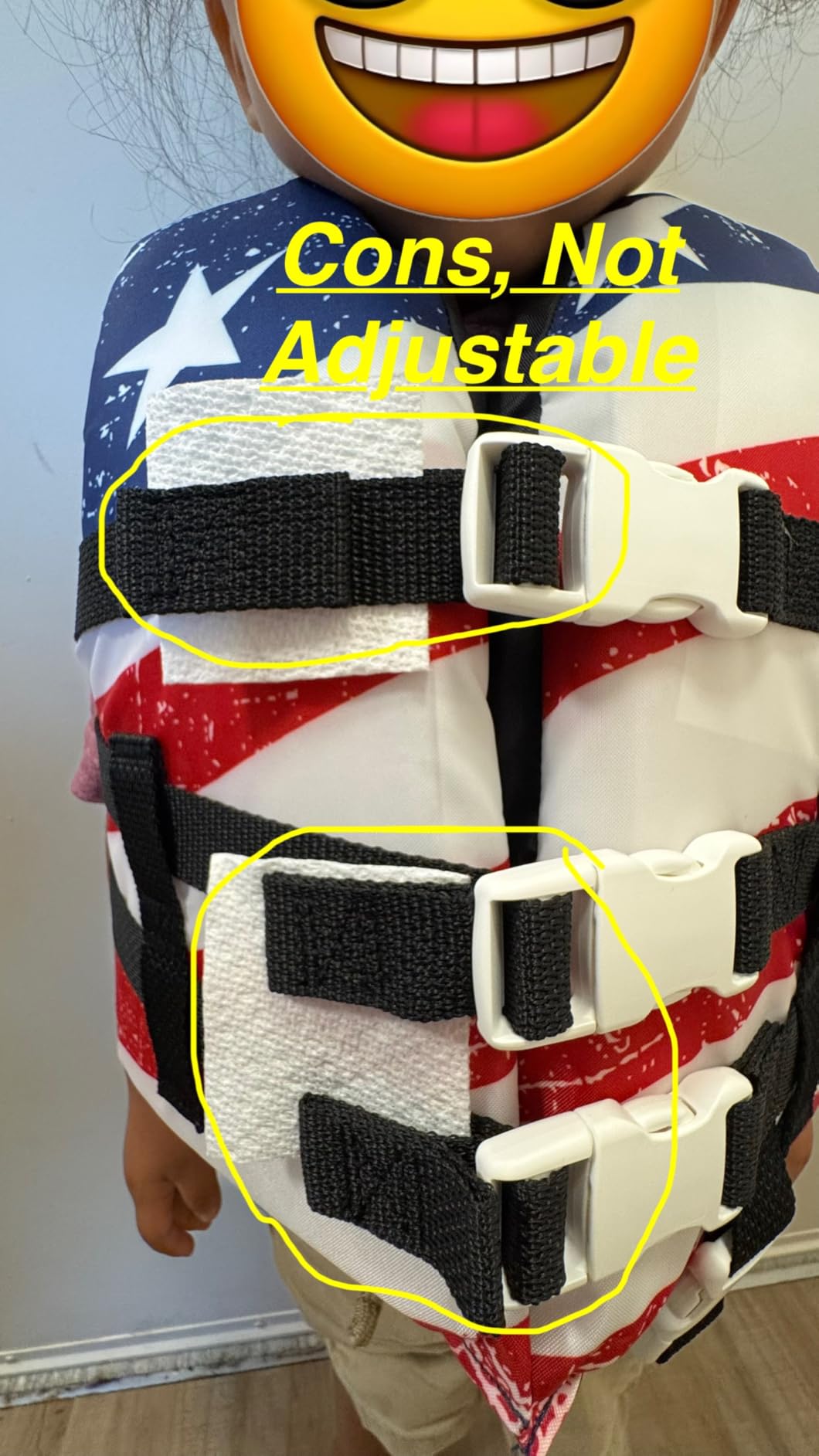 Sportstuff Stars & Stripes Life Jacket for Adults & Kids - USCG Approved Life Vest for Men, Women, Youth & Child, Open-Side Watersports Vest for Boating, Tubing & Swimming customer photo 2