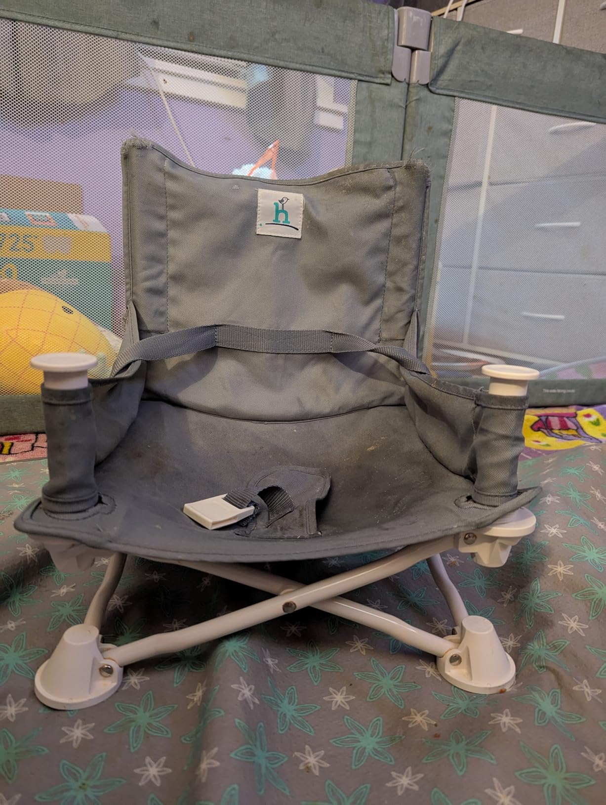 OmniBoost Booster Seat with Tray, Travel High Chair, Baby Chair, Grey customer photo 1