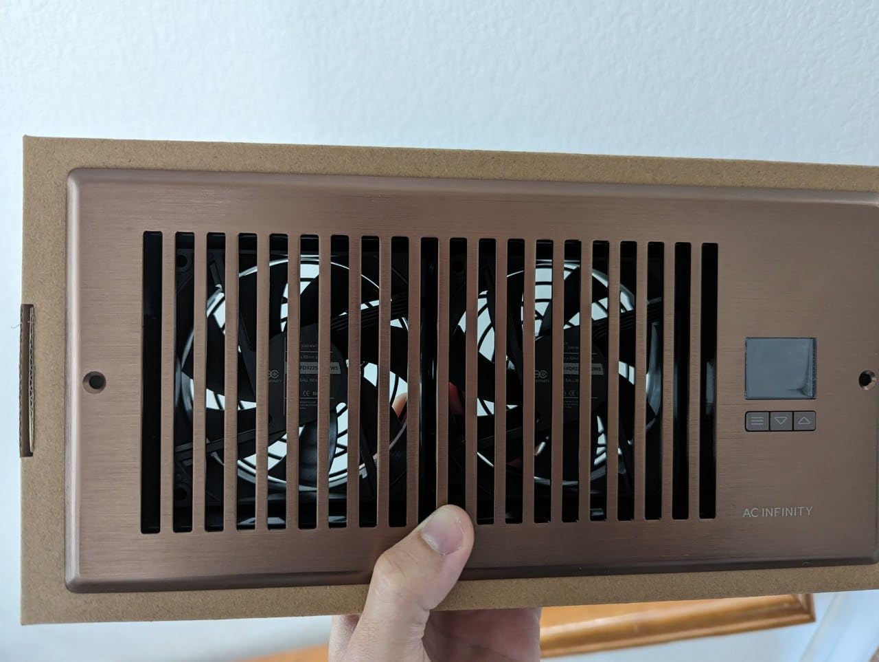 AC Infinity AIRTAP T4, Bronze Register Booster Fan for 4”x10” Openings customer photo 2